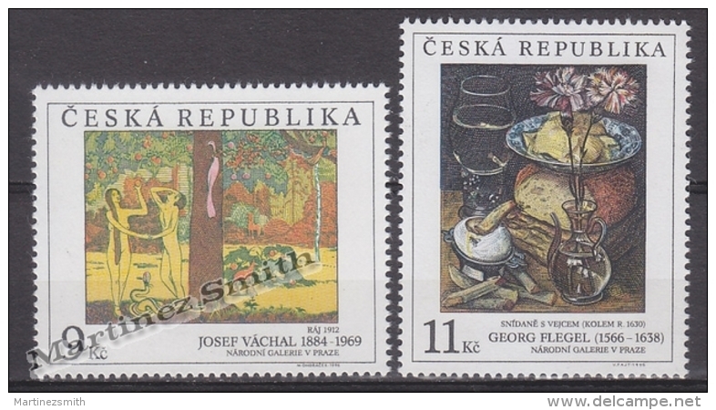 Czech Republic - Tcheque 1996 Yvert 127-28 Art, National Gallery Paintings -  MNH - Ungebraucht