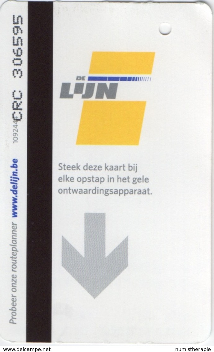 Titre De Transport DE LIJN : Www.delijn.be : 5.50€ Le 21/07/19 à Gand (Gent) - Europe