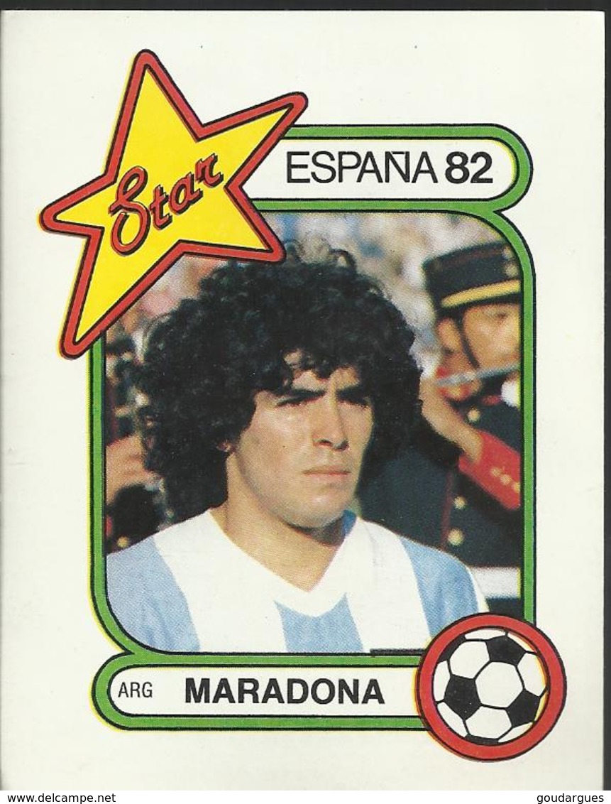 Autocollant - Vignette Panini - Espana 82 - Maradona - Italian Edition