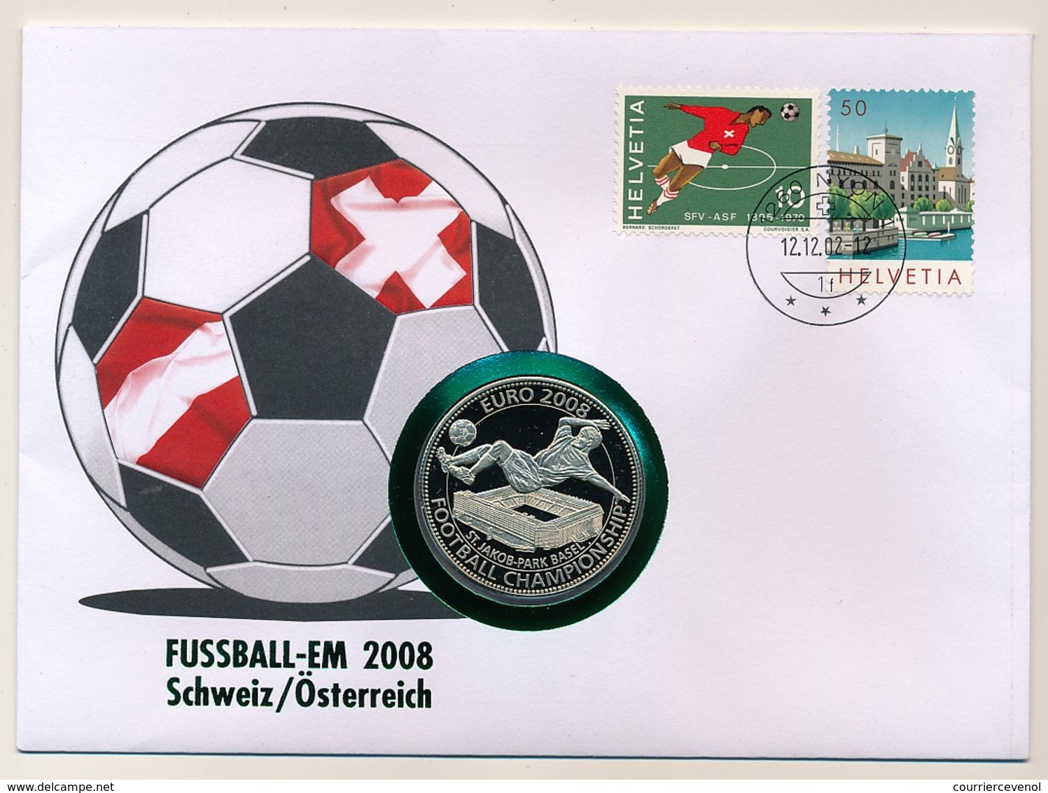 SUISSE / Ordre De MALTE - Pièce De 100 Lires Sous Blister/ Euro 2008 - Football Championship S/enveloppe Fussball-EM - Malte (Ordre De)