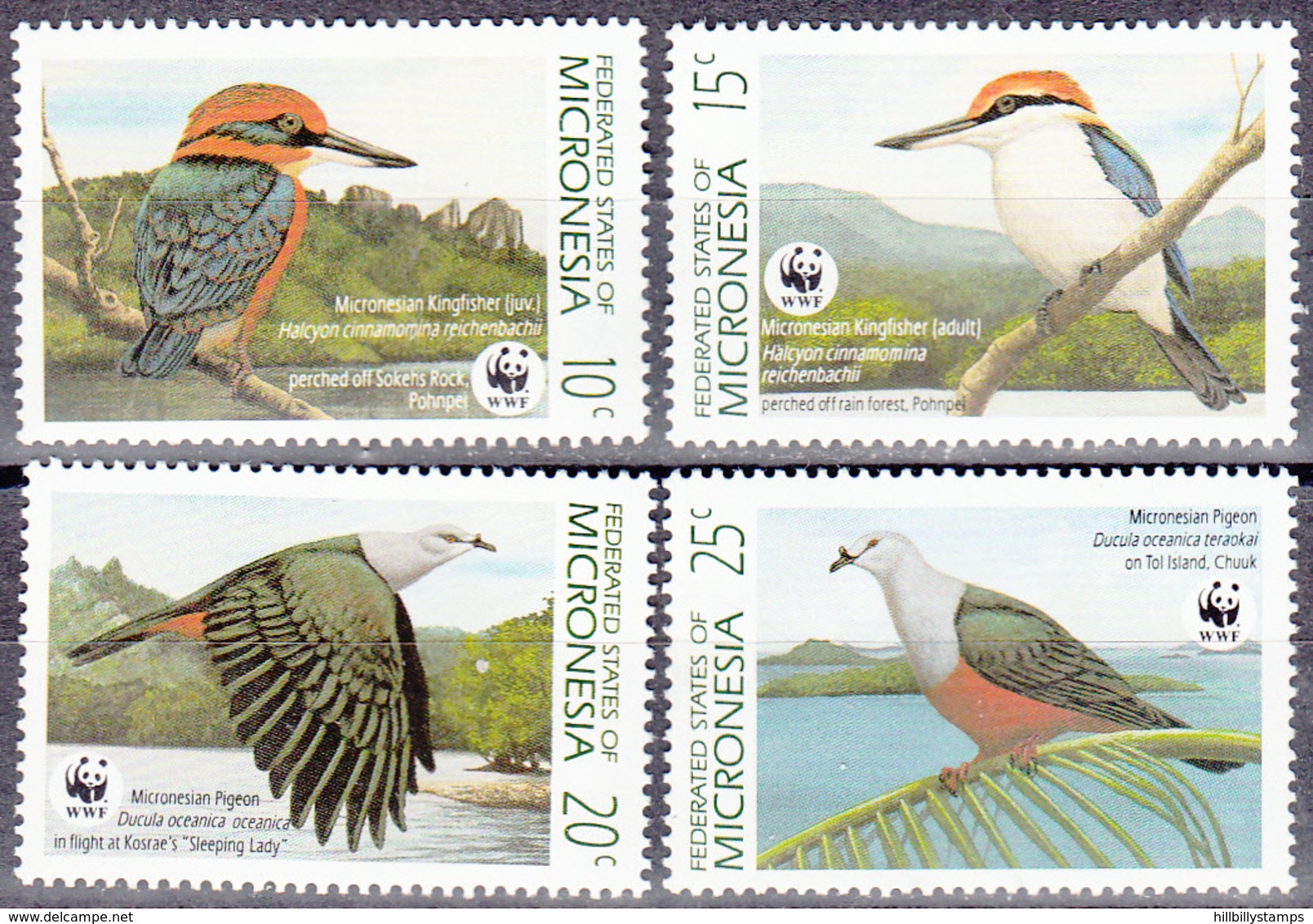 MICROMESIA     SCOTT NO. 106-9      MNH    YEAR  1990 - Micronesia