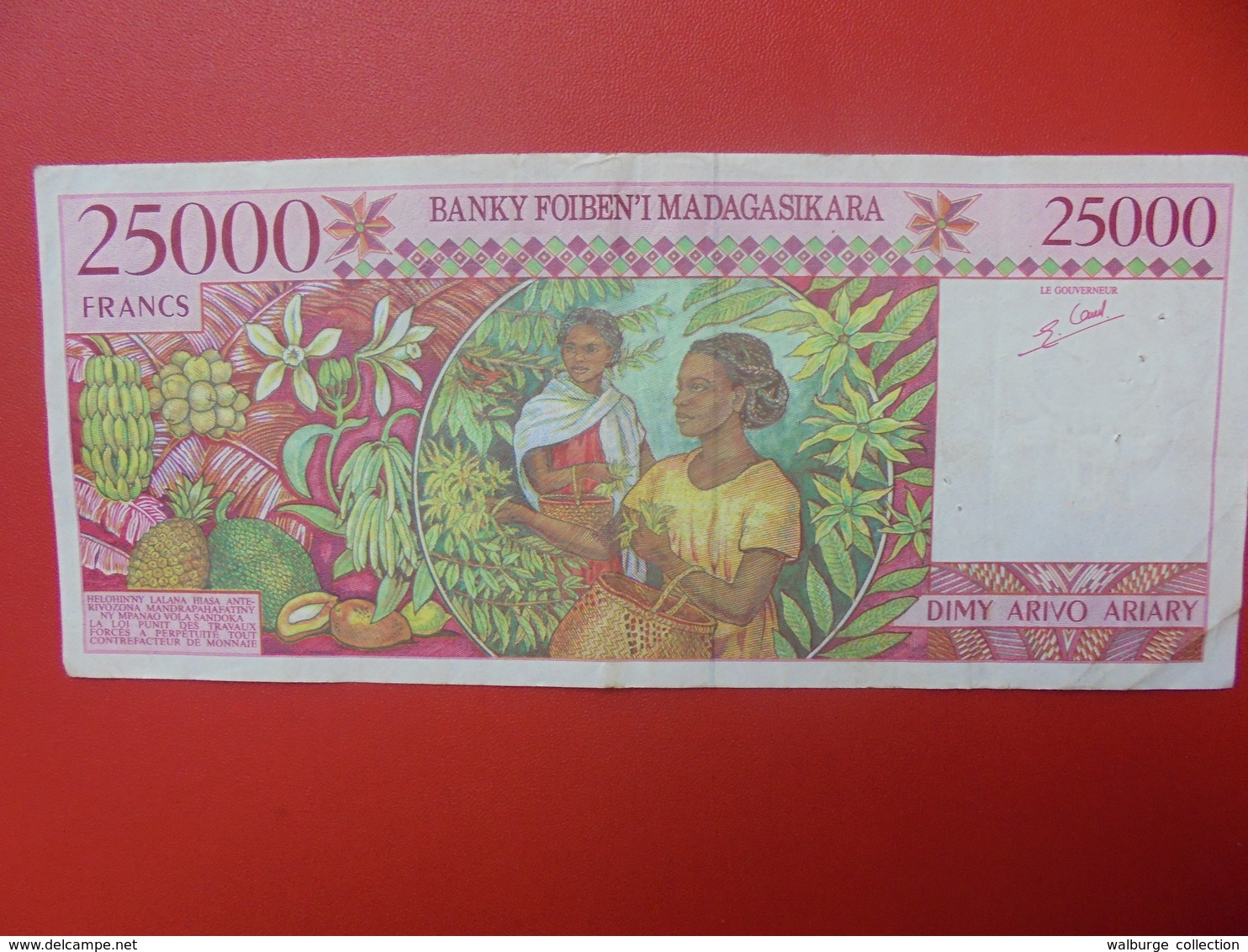 MADAGASCAR 25.000 FRANCS 1998 CIRCULER (B.5) - Madagascar