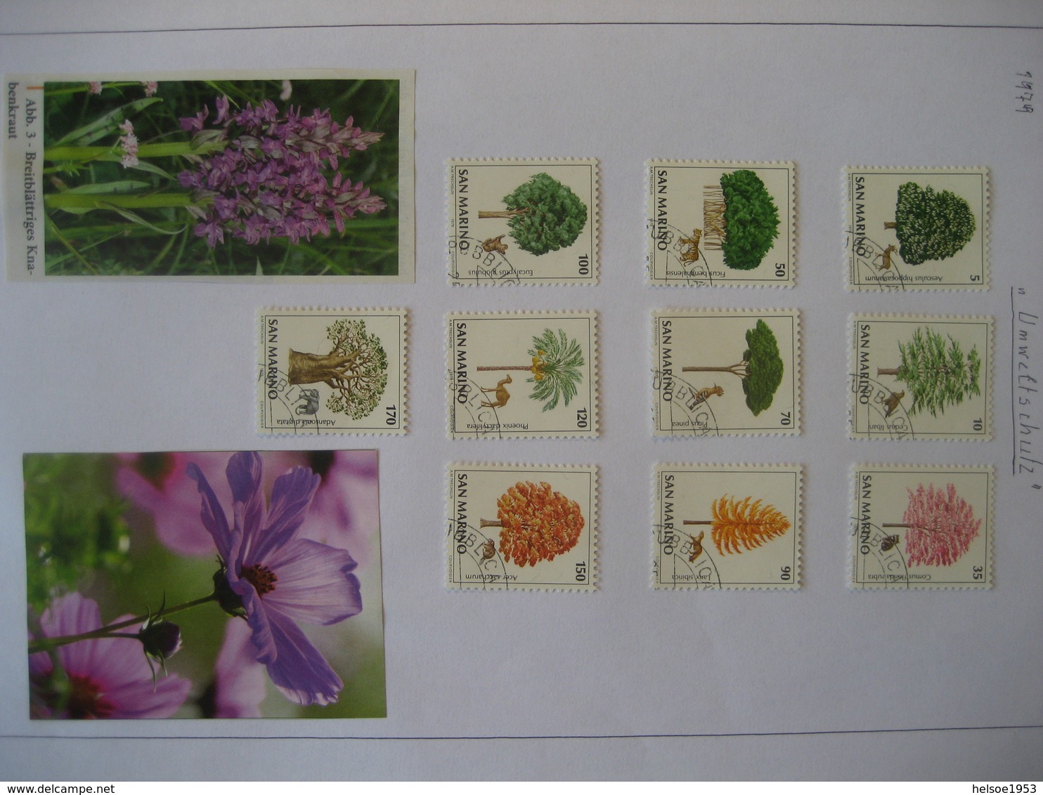 San Marino 1966/79- 2 Blätter Umweltschutz Mi. 1188-1197 Und Meeresfauna Mi. 869-878 - Used Stamps