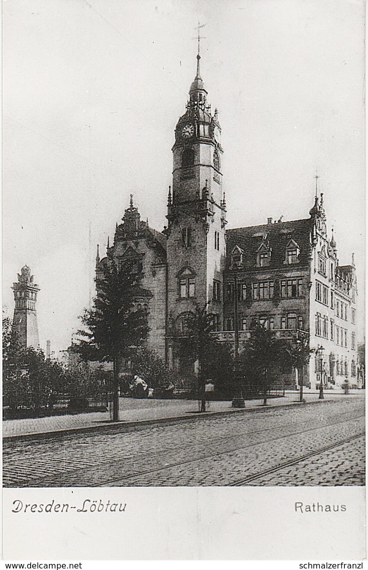 Repro Foto Dresden Löbtau Rathaus Ratskeller Rathausplatz Tharandter Straße Schillingstraße Ebertplatz Crispiplatz - Sonstige & Ohne Zuordnung