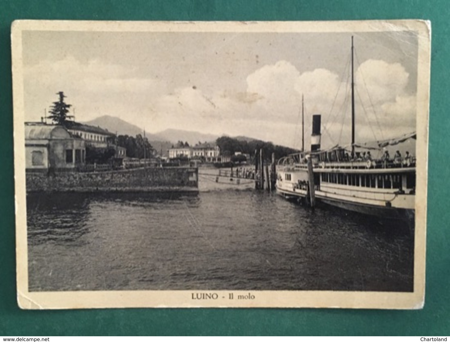 Cartolina Luino - Il Molo - 1930 Ca. - Varese