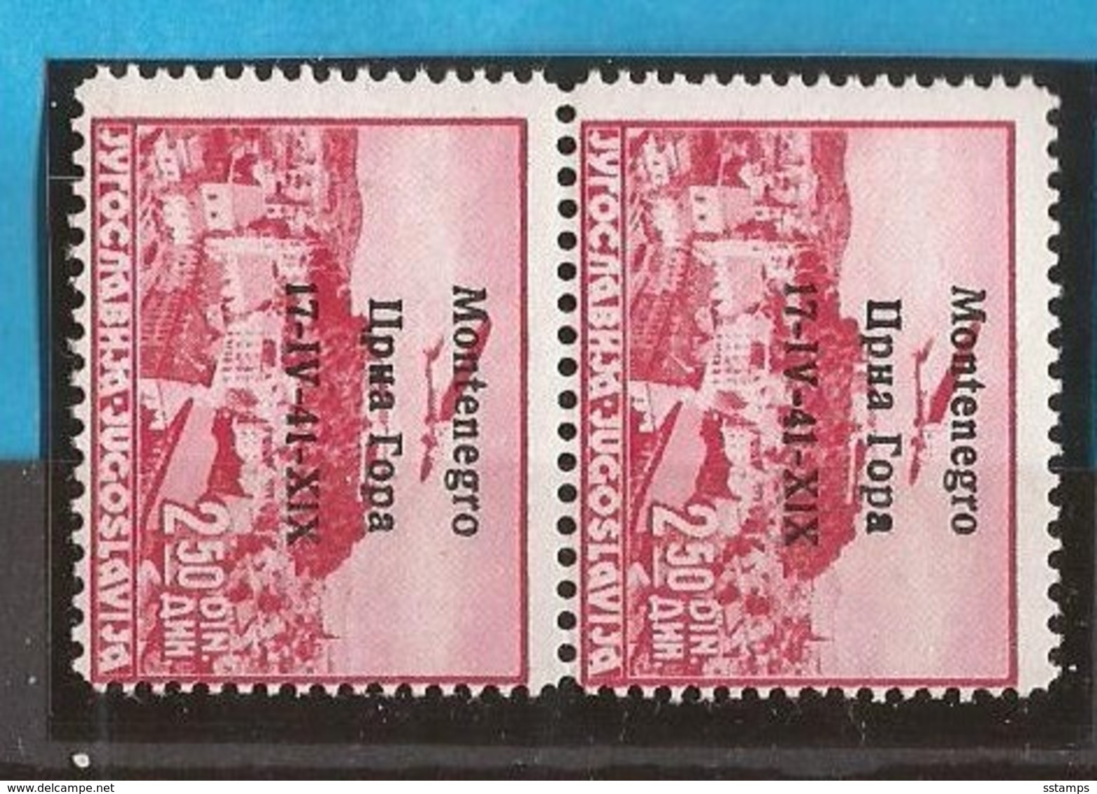 1941  18  FLUGPOST OVERPRINT -   MONTENEGRO 17-41,,, ,,,-ITALIA OCCUPAZIONE  MONTENEGRO CRNA GORA  MNH - Montenegro