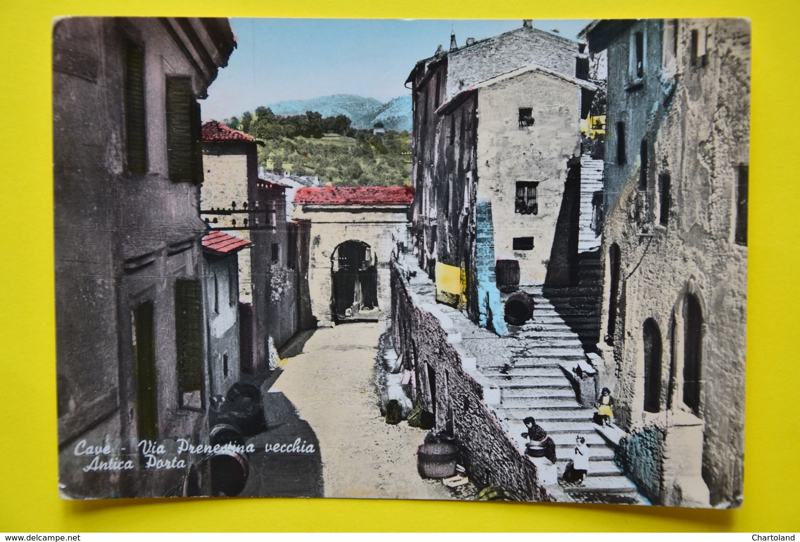 Cartolina Cave Via Prenestina Vecchia Antica Porta  1959 - Altri & Non Classificati