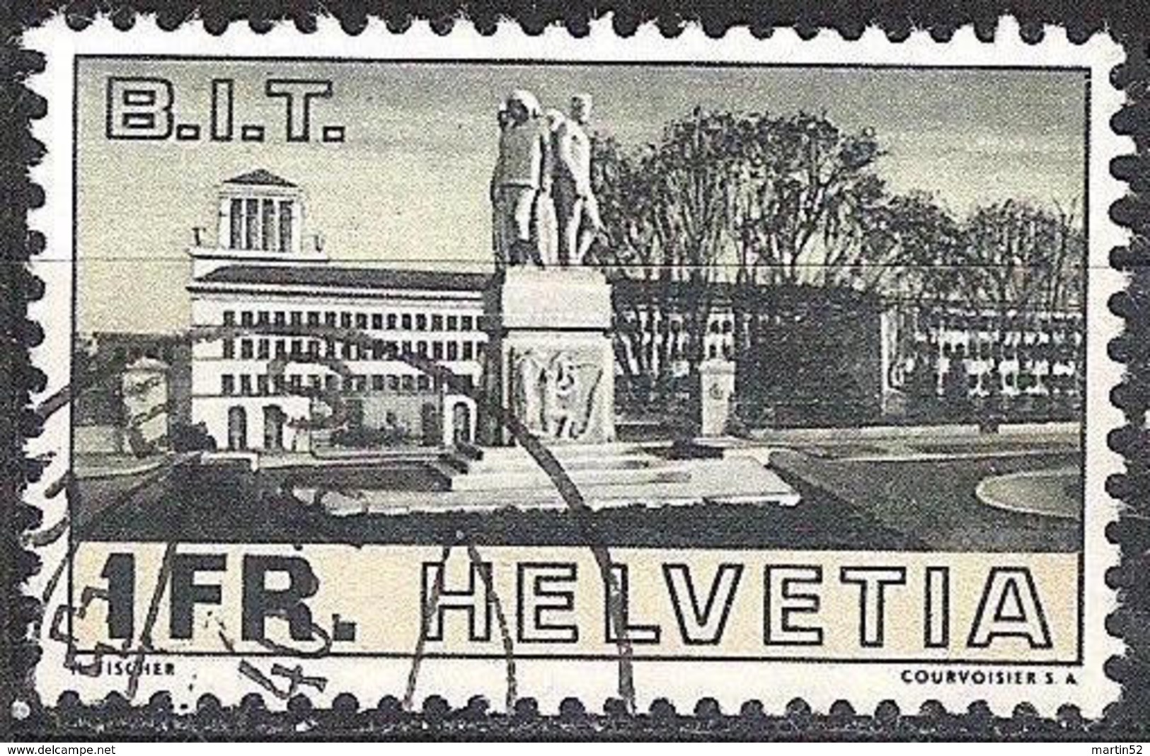 Schweiz Suisse 1938: Bâtiment Du BIT-Gebäude Zu 214 Mi 324 Yv 310 Mit O MORGES ?.?.40 (Zumstein CHF 30.00) - Oblitérés