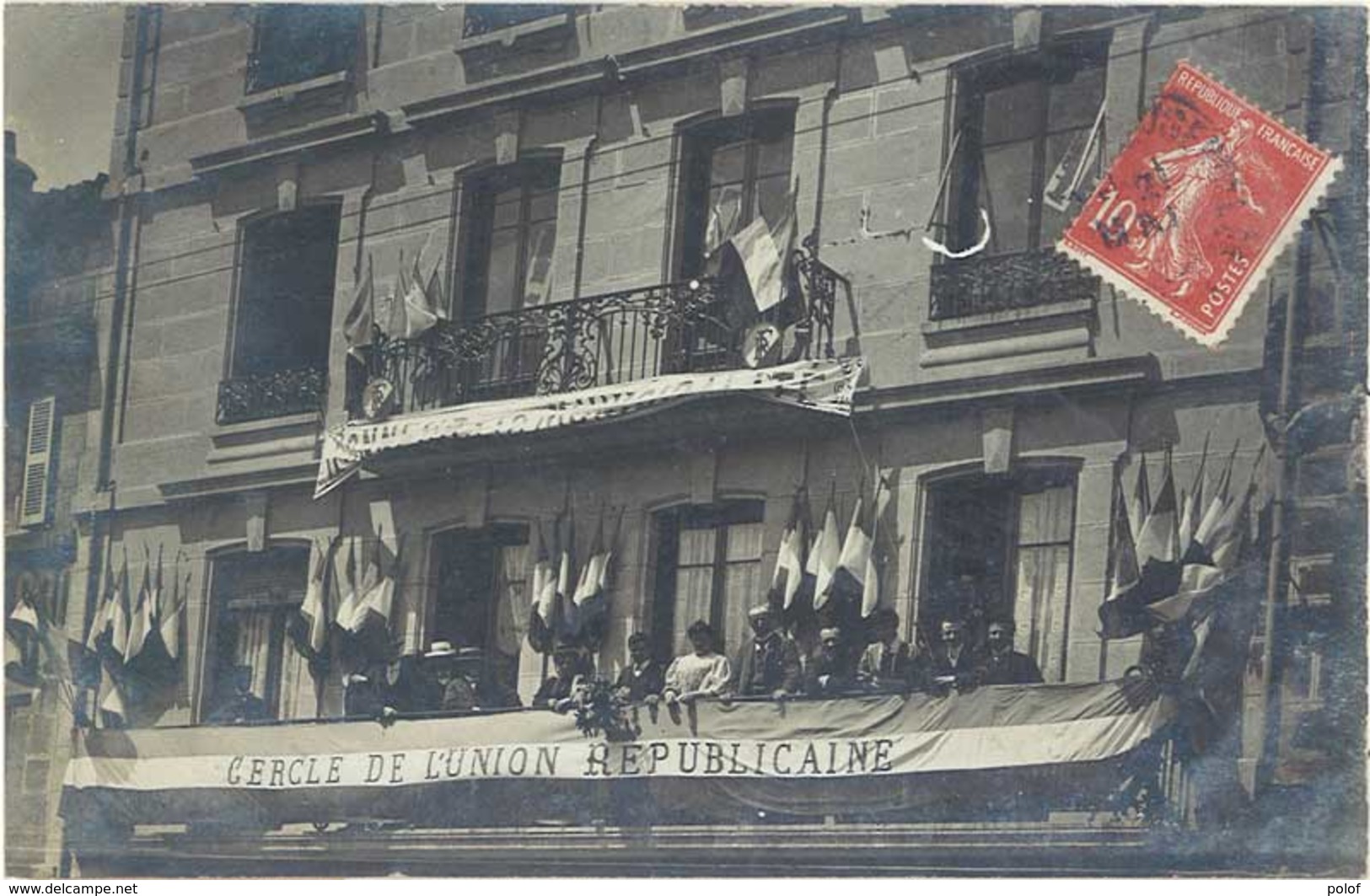 LE CHAMBON FEUGEROLLES - Carte Photo - Cercle De L' Union Républicaine  (973 ASO) - Le Chambon Feugerolles