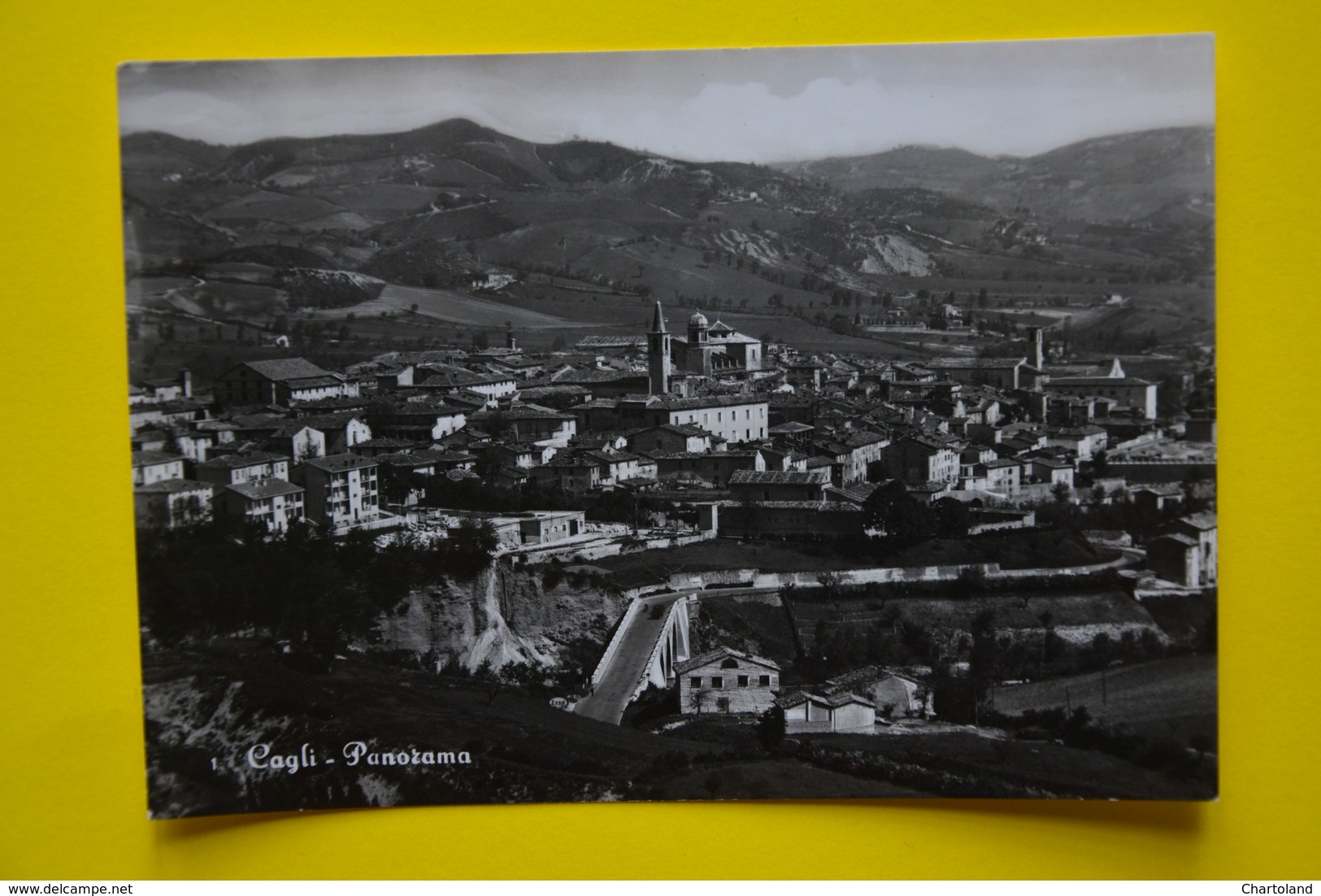 Cartolina Cagli Panorama 1962 - Cagliari