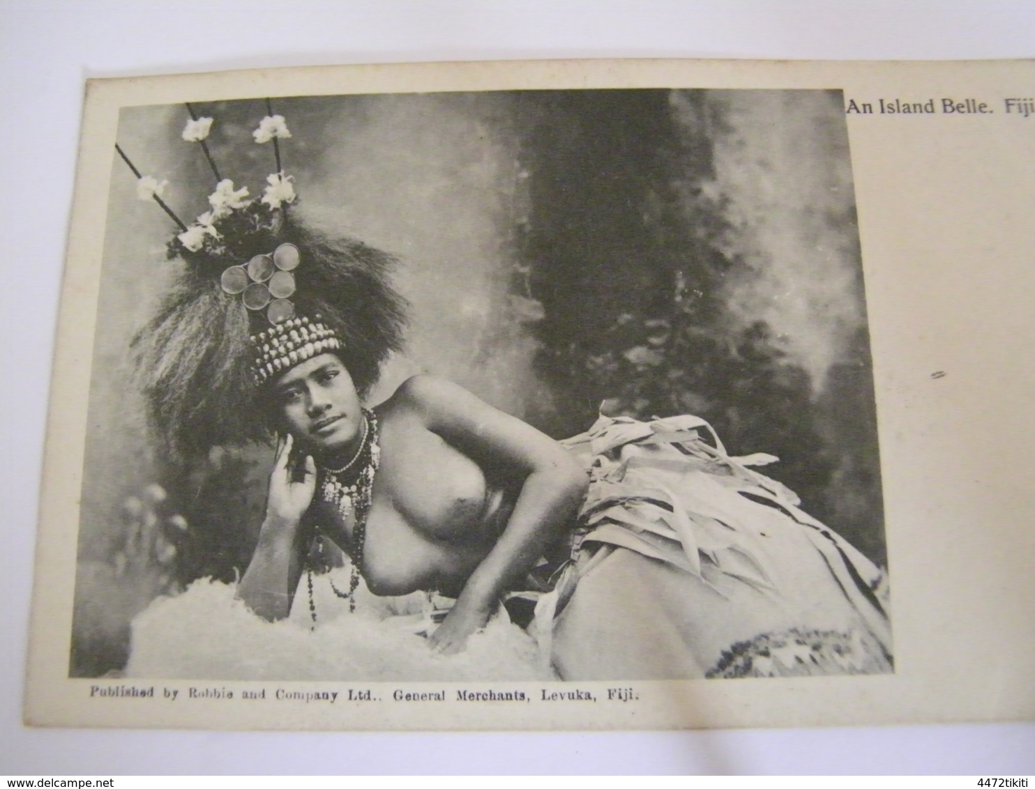 C.P.A.- Océanie - Fiji Fidji - An Island Belle - Jeune Femme - Seins Nus - 1909 - SUP (CF 23) - Fidji