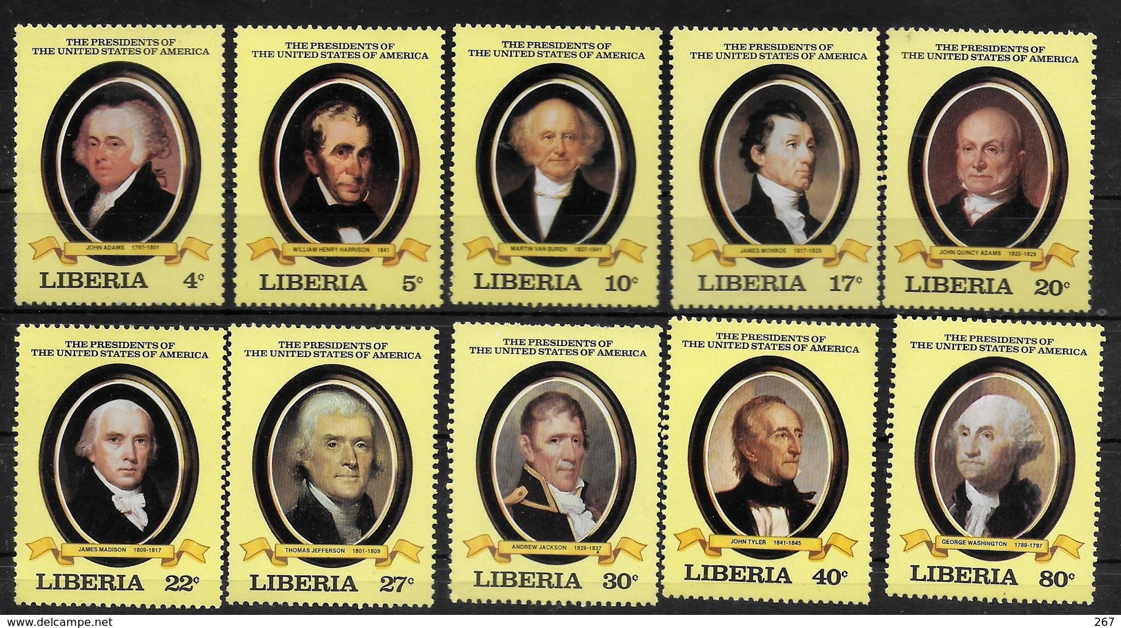 LIBERIA   N°  896/05  * * ( Cote 8.50e )   Presidents Des Etats Unis  George Washington - George Washington