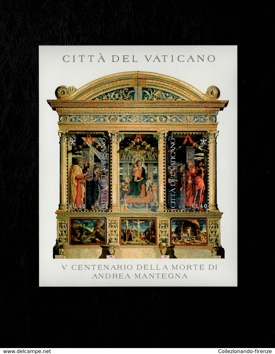 Città Del Vaticano 2006 V Centanario Della Morte Di Andrea Mantegna MNH** Foglietto - 2001-10:  Nuovi