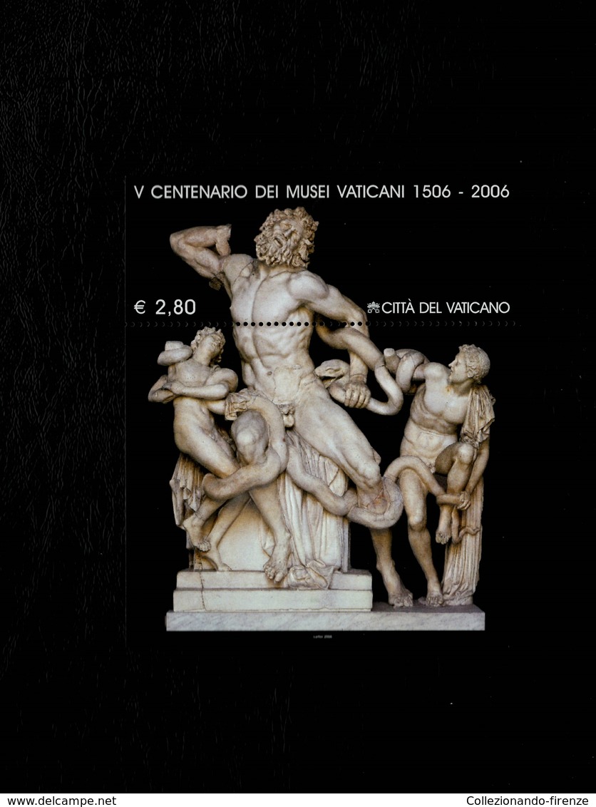 Città Del Vaticano 2006 V Centenario Dei Musei Vaticani MNH** Foglietto - 2001-10:  Nuovi