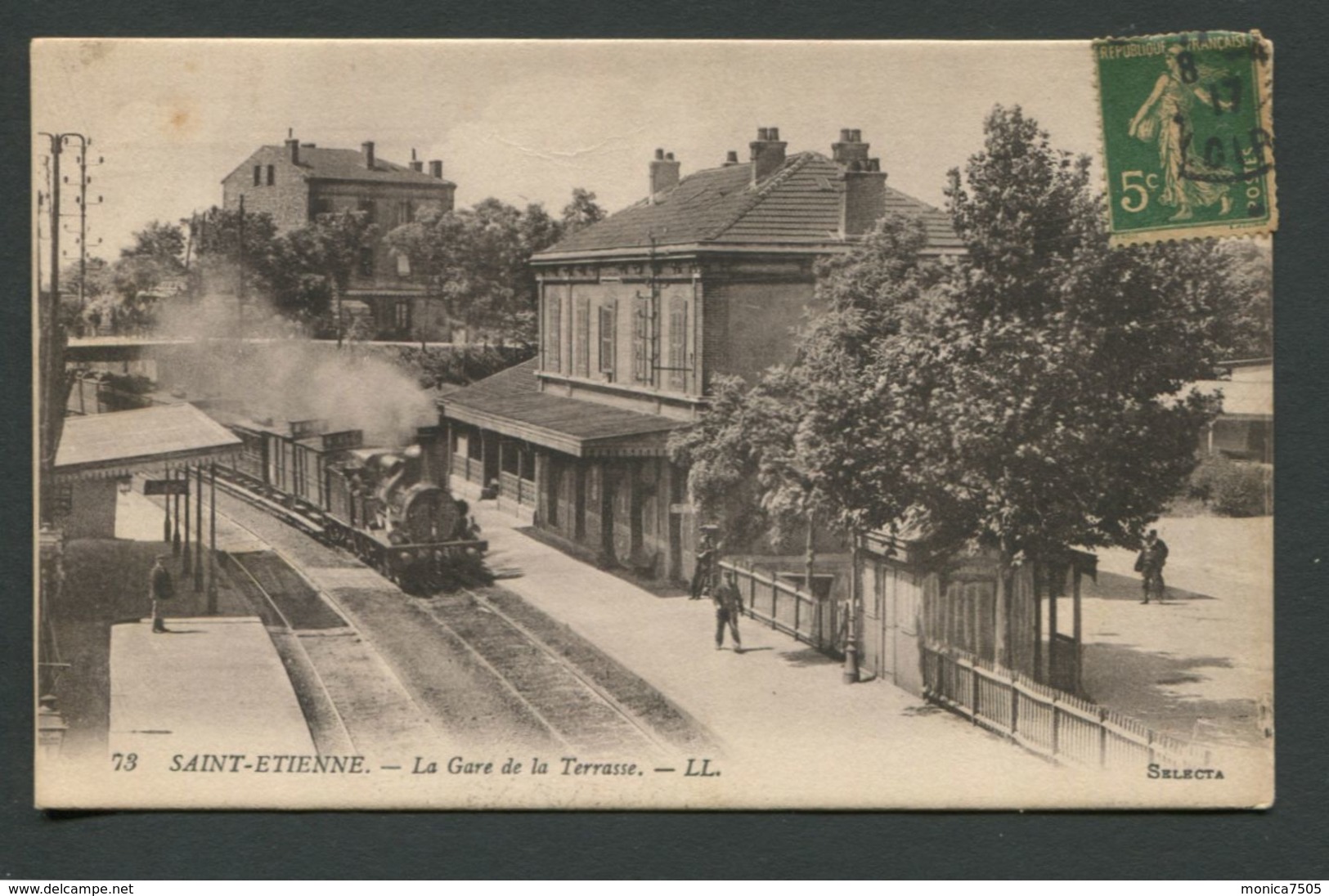 CPA 42  LOIRE  -  SAINT-ETIENNE  La Gare De La Terrasse - Saint Etienne