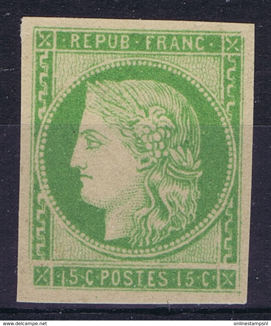 France Yv 2 Not Used (*) SG  Faux De Fournier - 1849-1850 Cérès