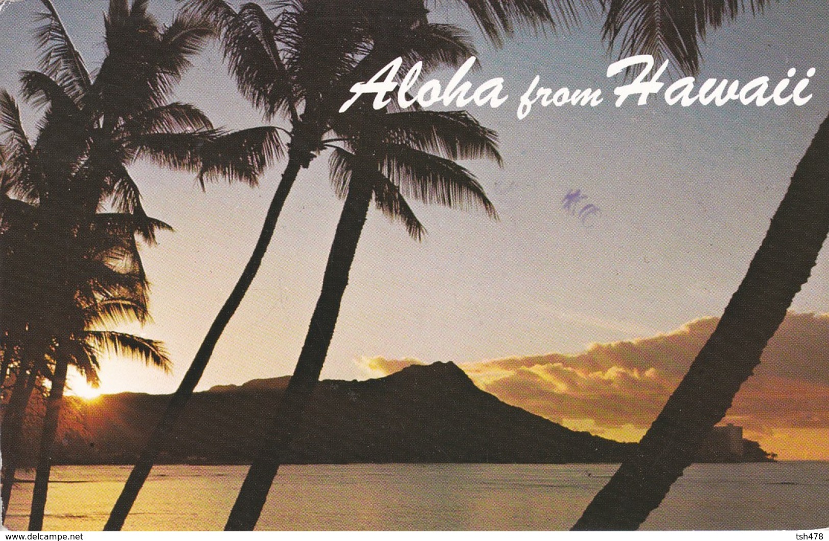 ETATS-UNIS----ALOHA From HAWAII--sun Rising Over Diamond Head--voir 2 Scans - Big Island Of Hawaii