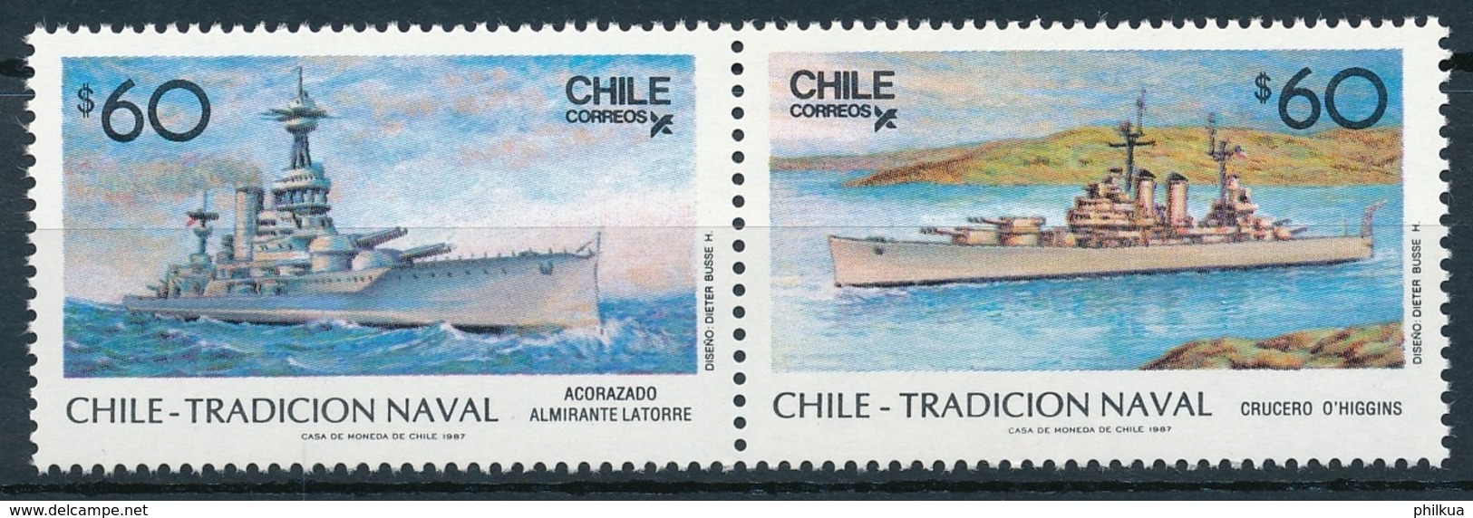 Chile - Postfrisch/** - Schiffe, Seefahrt, Segelschiffe, Etc. / Ships, Seafaring, Sailing Ships - Maritime