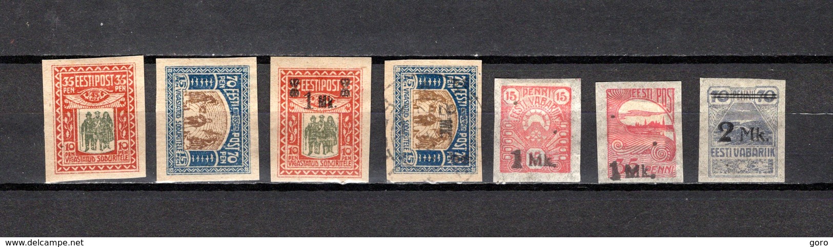 Estonia   1920  .-  Y&T  Nº    40/41-42/43-44/46 - Estonia