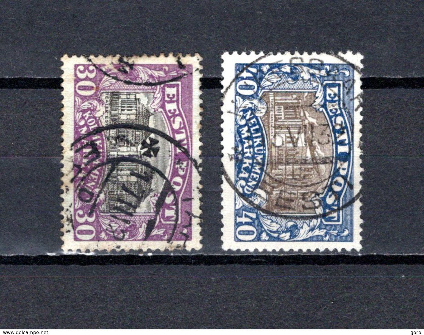 Estonia   1924-27  .-  Y&T  Nº    81/82 - Estonia