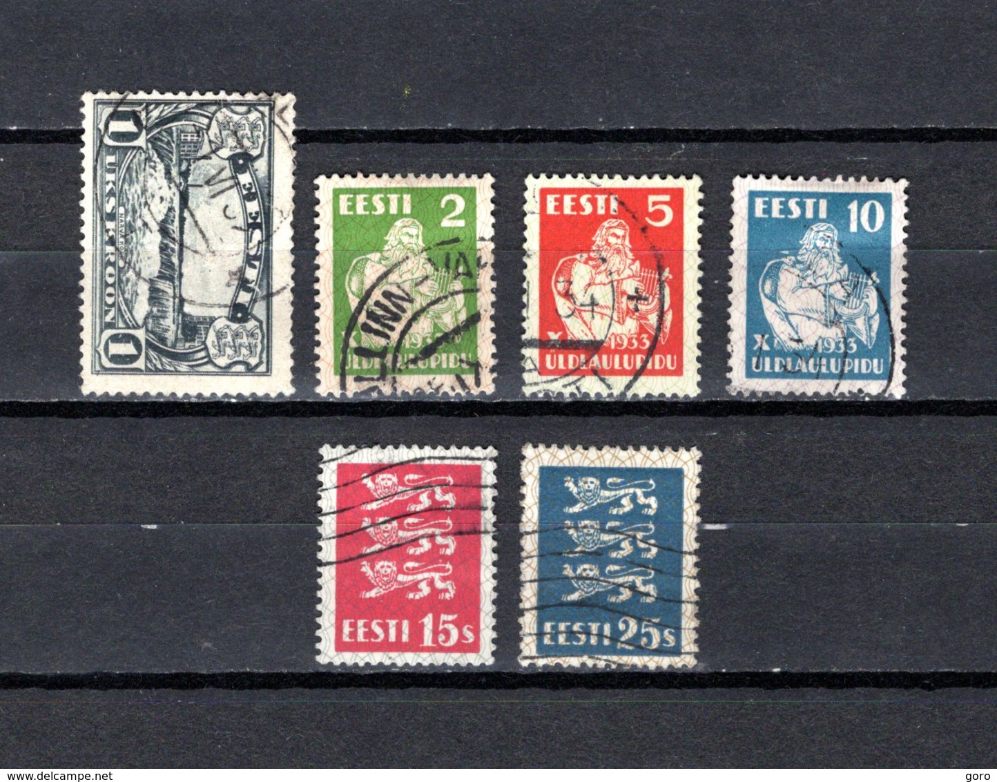 Estonia   1933-35  .-  Y&T  Nº    121-122/124-129/130 - Estonia
