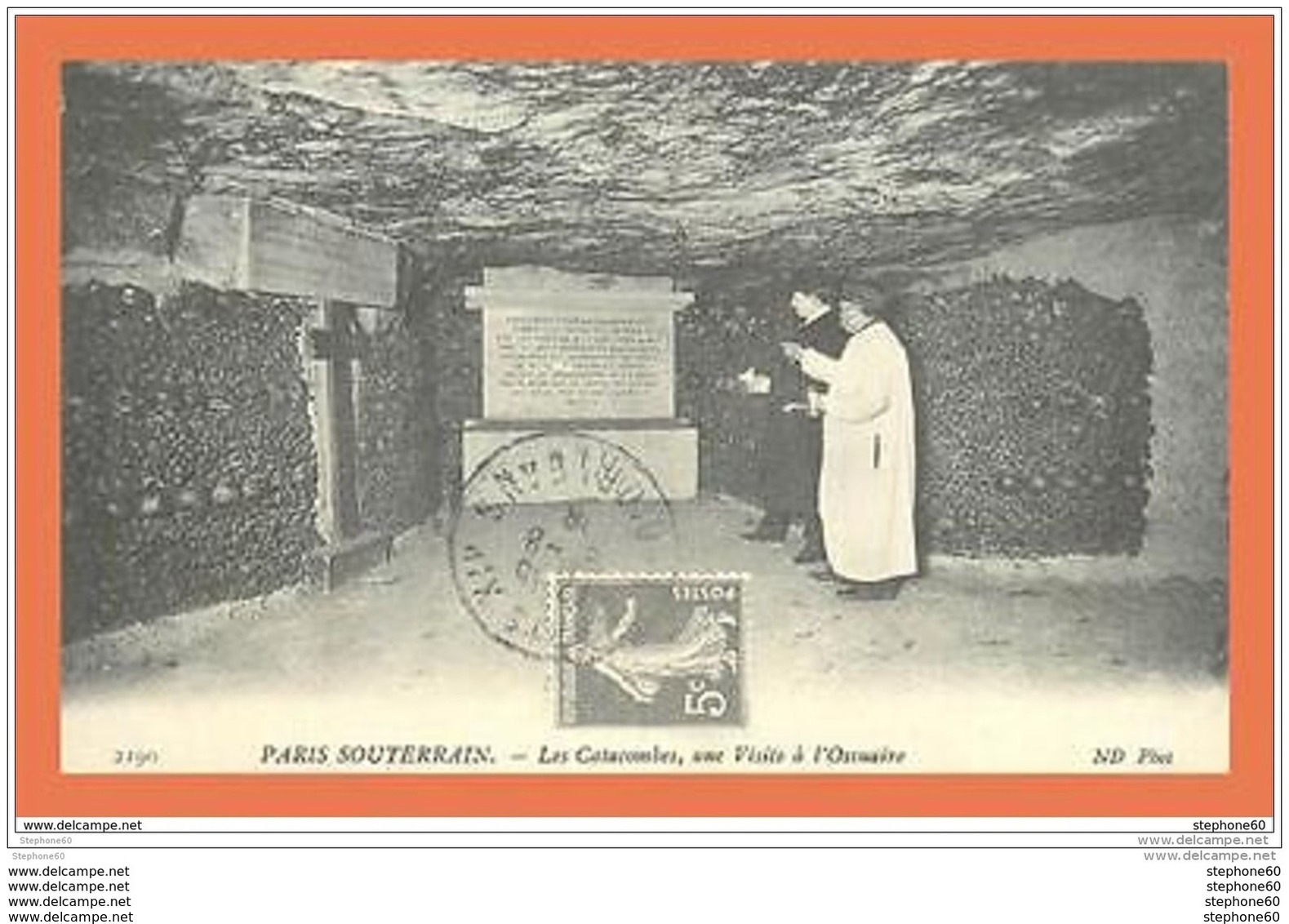 A607 / 011 75 - PARIS SOUTERRAIN Catacombes REPRODUCTION - Autres & Non Classés