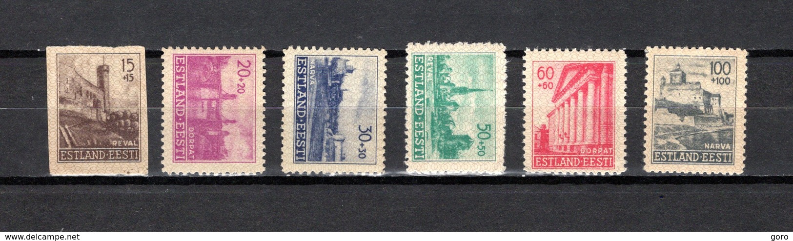 Estonia   1941  .-  Y&T  Nº     4/9   Ocupación Alemana - Estonia