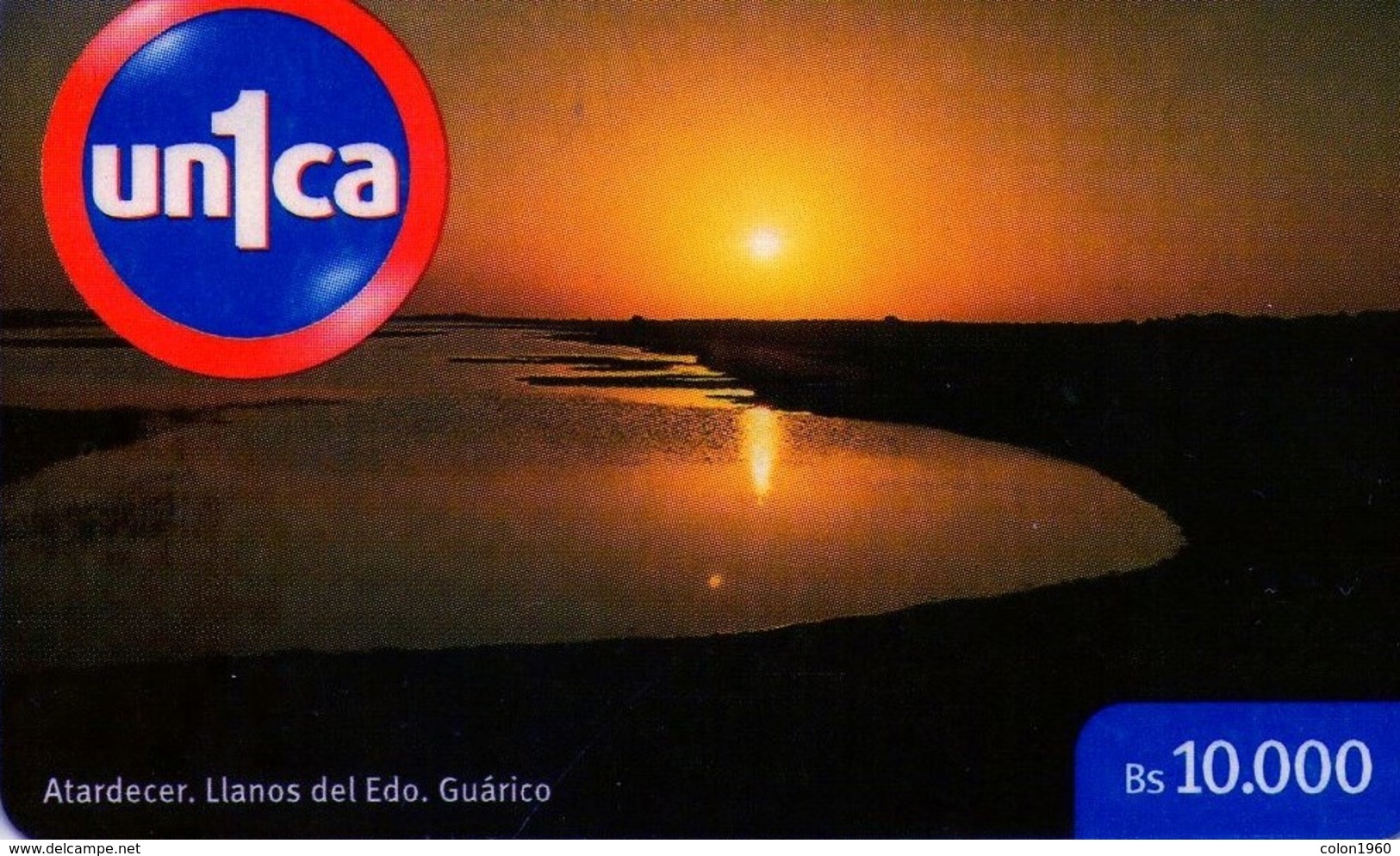 VENEZUELA, GSM-RECARGA. Atardecer. Llanos Del Edo. Guárico, UNI1-0753. (257) - Venezuela