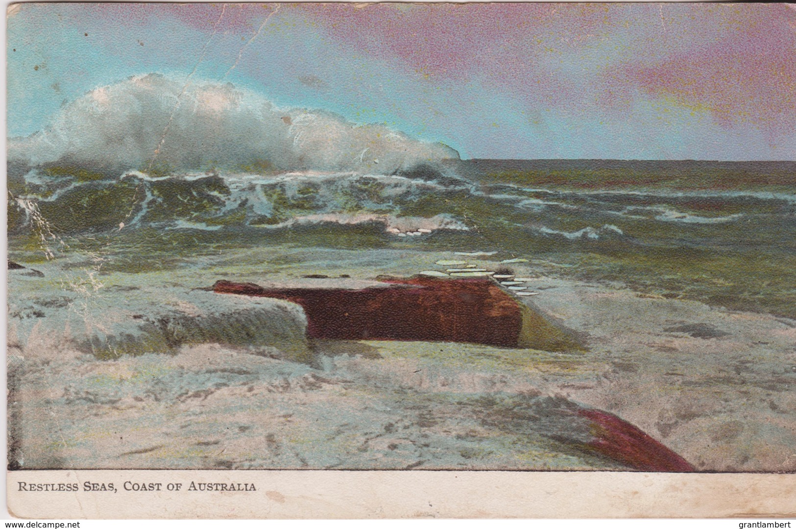 Restless Sea, Coast Of Australia - Posted 1906 NSW With Stamp - Other & Unclassified