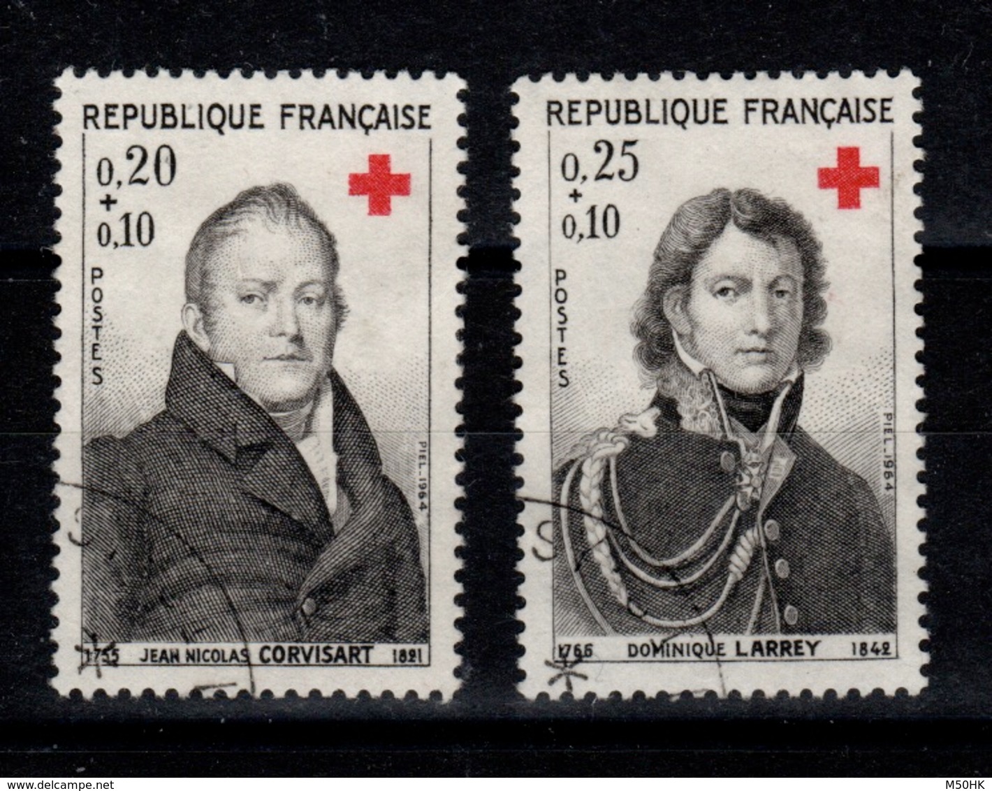 YV 1433 & 1434 Oblitérés Croix Rouge - Oblitérés