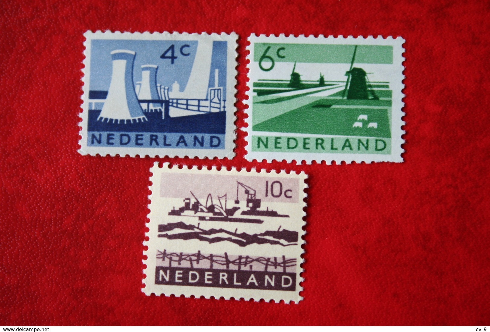 Landschapszegels NVPH 792-794 (Mi 784 790 800) 1962 1963 POSTFRIS / MNH / ** NEDERLAND / NIEDERLANDE - Ungebraucht