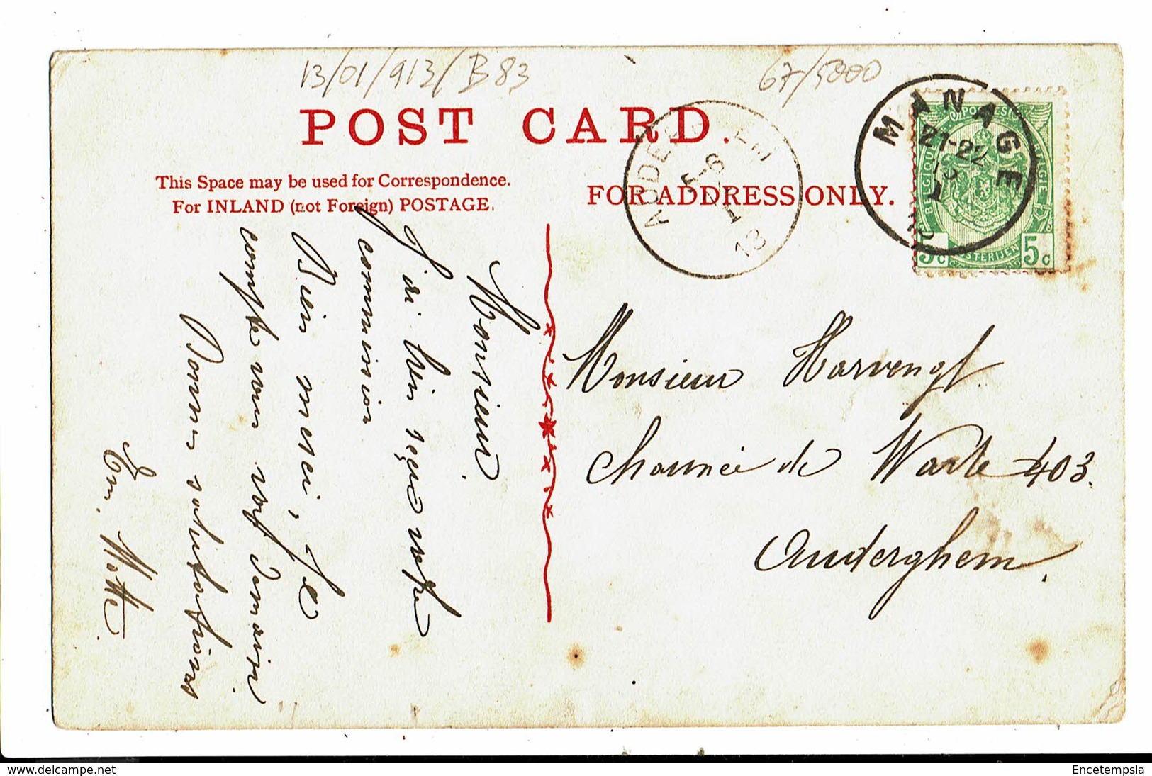 CPA- Carte Postale -Royaume Uni-isle Of Wight-steep Hill Cove -1913 VM5197 - Otros & Sin Clasificación