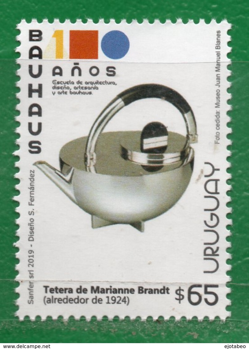 1683b URUGUAY 2019-En CXX-Cuadro € 13.00   "100 Años De La Bauhaus"TT: Aniversarios,Diseños - Uruguay