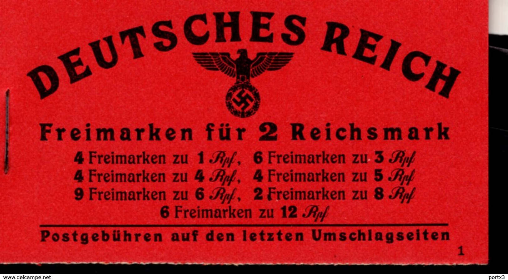 Markenheftchen 48.3 Adolf Hitler ** Postfrisch MNH Neuf (1) - Markenheftchen