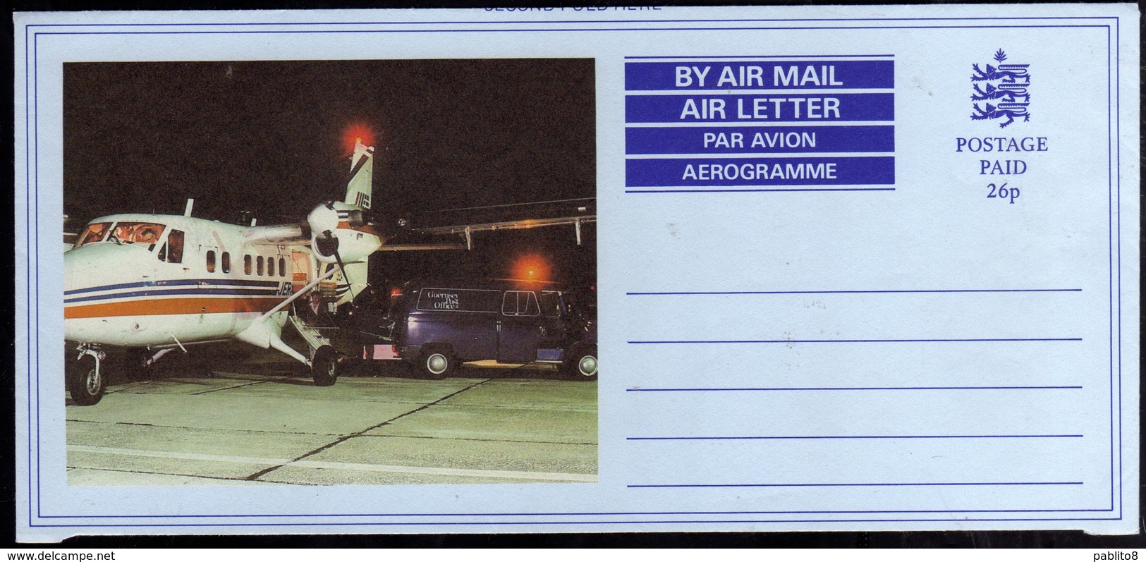 GUERNSEY GUERNESEY AEROGRAM AEROGRAMME AEROGRAMMA AIR LETTER AIR MAIL AVION UNUSED NUOVO - Guernesey