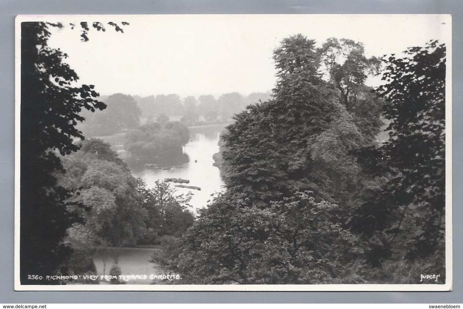 UK. RICHMOND. VIEW FROM TERRACE GARDENS. POSTCARD PICTURE BY JUDGES' LTD HASTINGS ENGLAND. - Andere & Zonder Classificatie