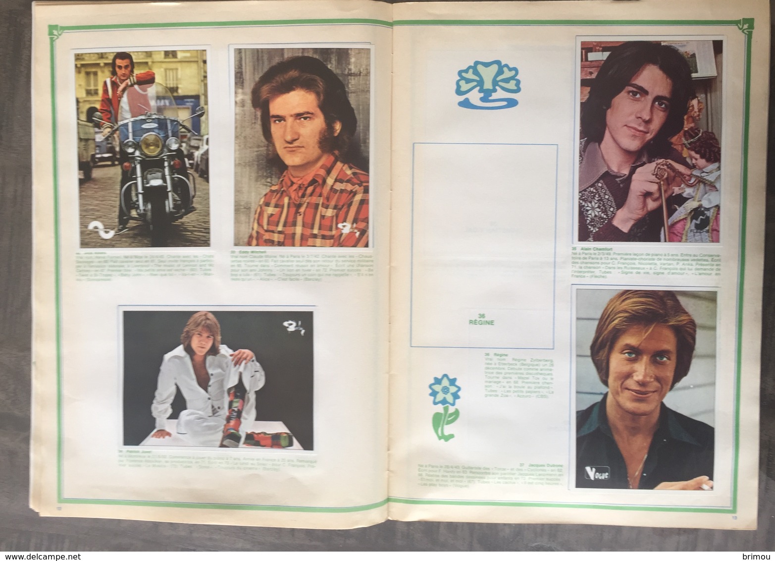 Panini 1974, album avec 73 images, manque 30 images. Très propre.