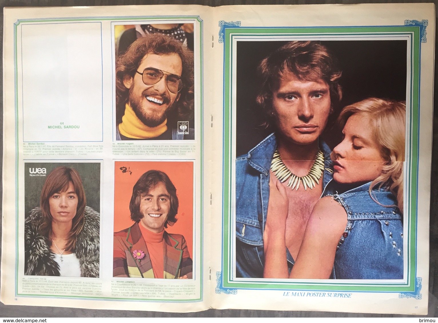 Panini 1974, album avec 73 images, manque 30 images. Très propre.