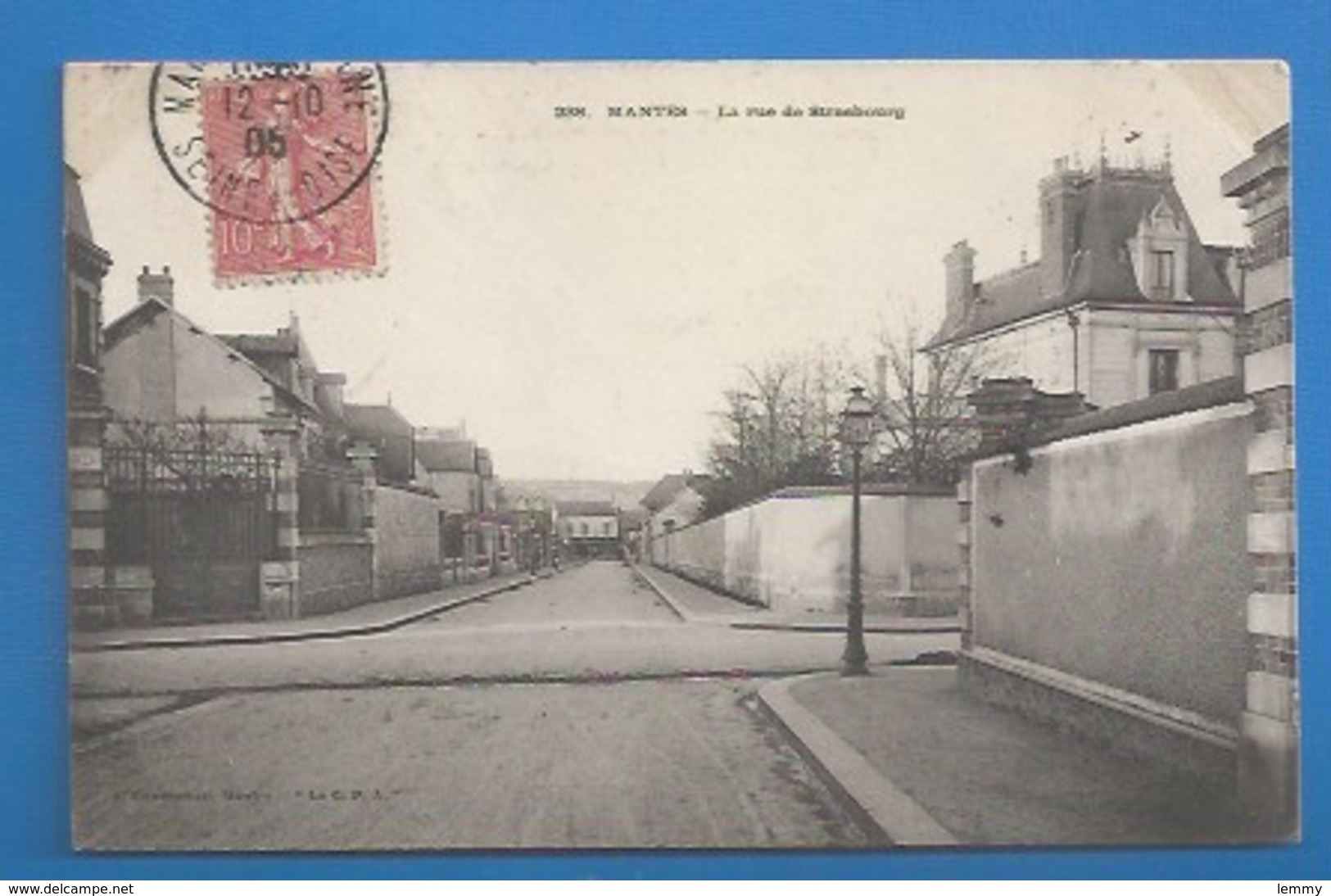 78 ++ MANTES - RUE DE STRASBOURG - 1905 - Mantes La Jolie