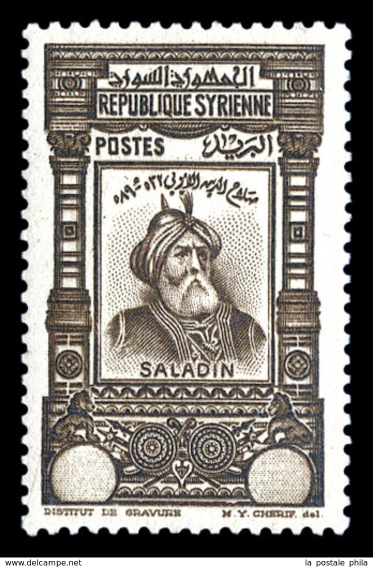 N°238, Saladin Sépia, Valeur Absente. SUP. R. (signé/certificat)  Qualité: * - Unused Stamps