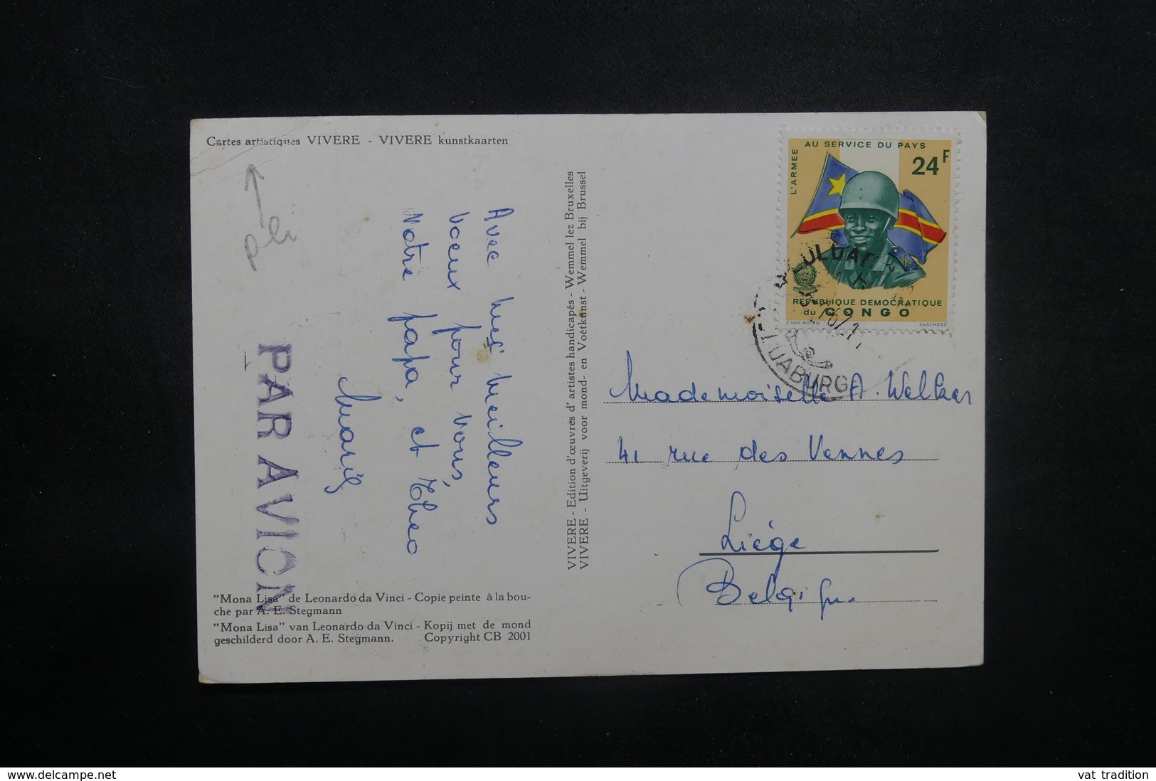 CONGO - Affranchissement Plaisant Sur Carte Postale En 1967 Pour Liège - L 37431 - Other & Unclassified