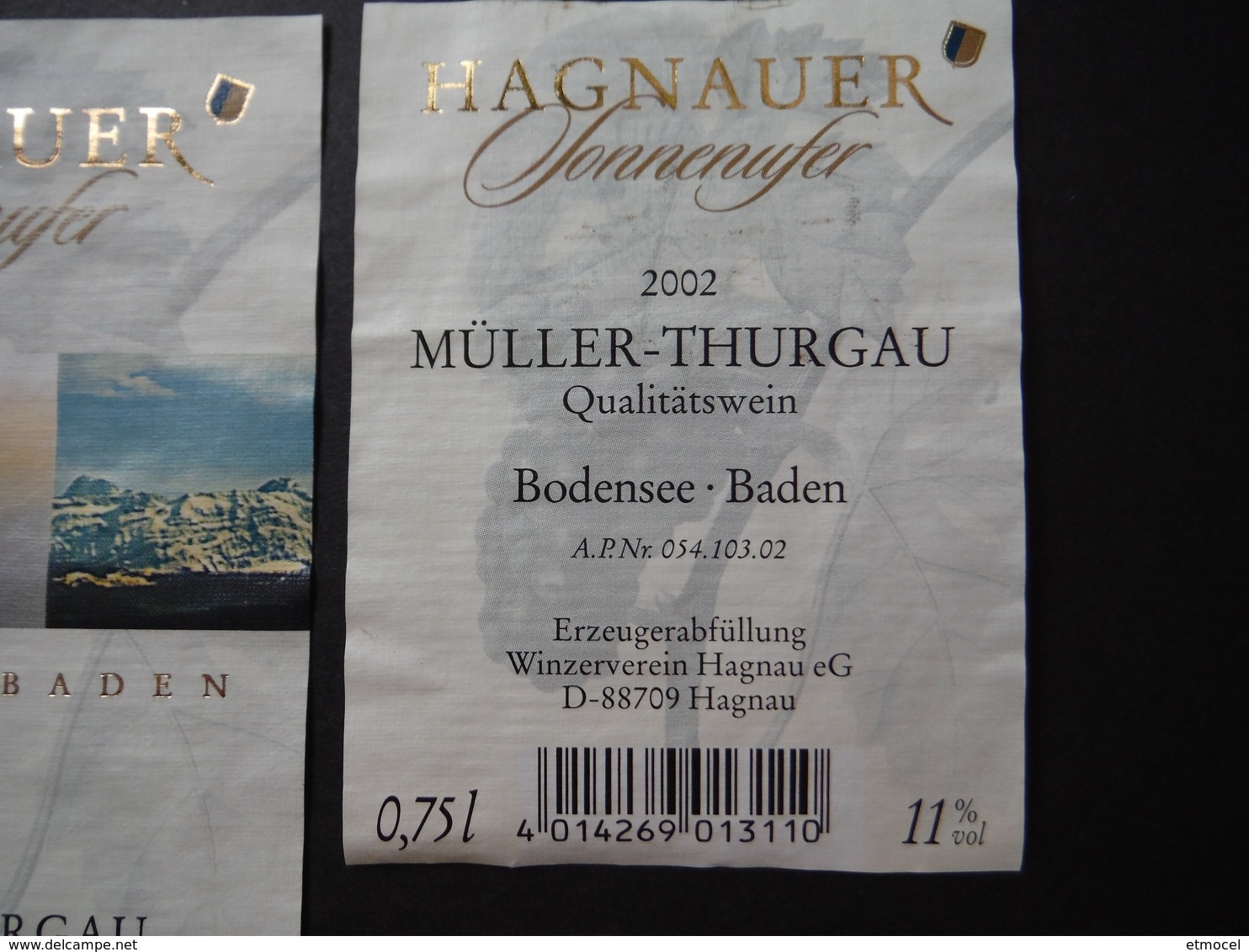 Baden Bodensee - Hagnauer Müller Thurgau 2002 - Winzerverein Hagnau EG - Deutschland - Altri & Non Classificati