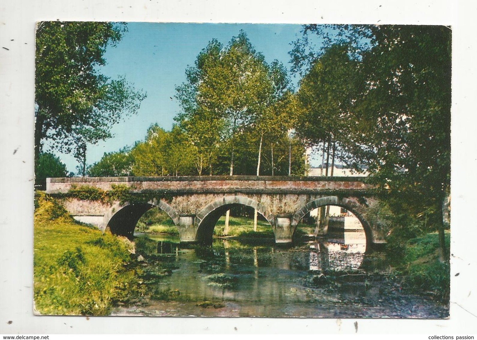 Cp ,72 , BRULON , Le Pont Sur La VEGRE ,  Voyagée - Brulon