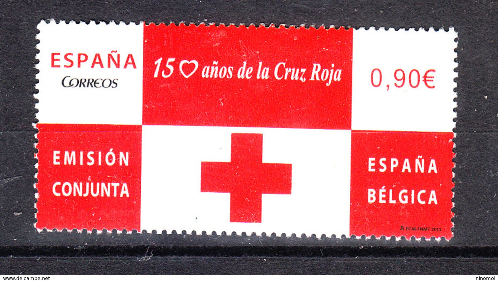 Spagna  -  2013.Croce Rossa. Emissione Congiunta Col Belgio. Red Cross. Joint Issue With Belgium. - Croce Rossa