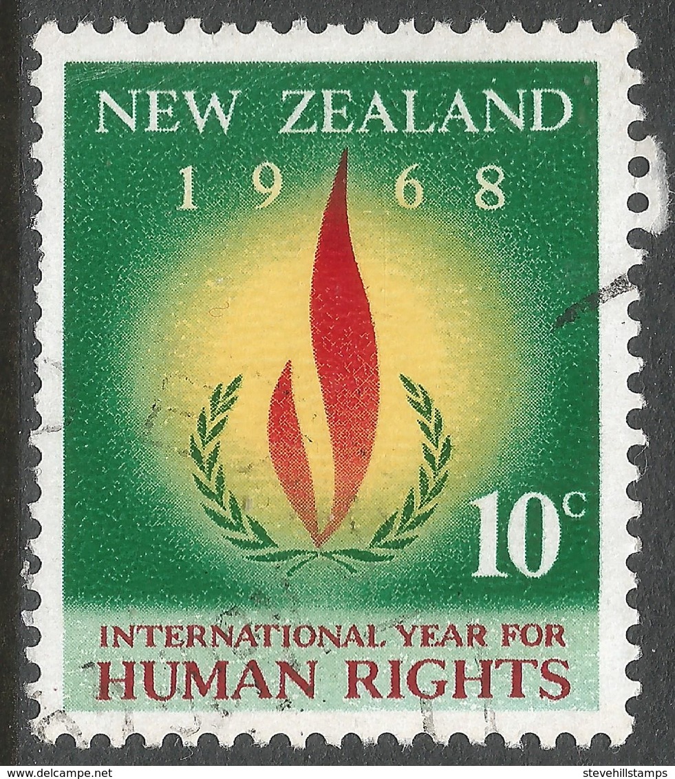 New Zealand. 1968 Human Rights Year. 10c Used. SG 891 - Used Stamps