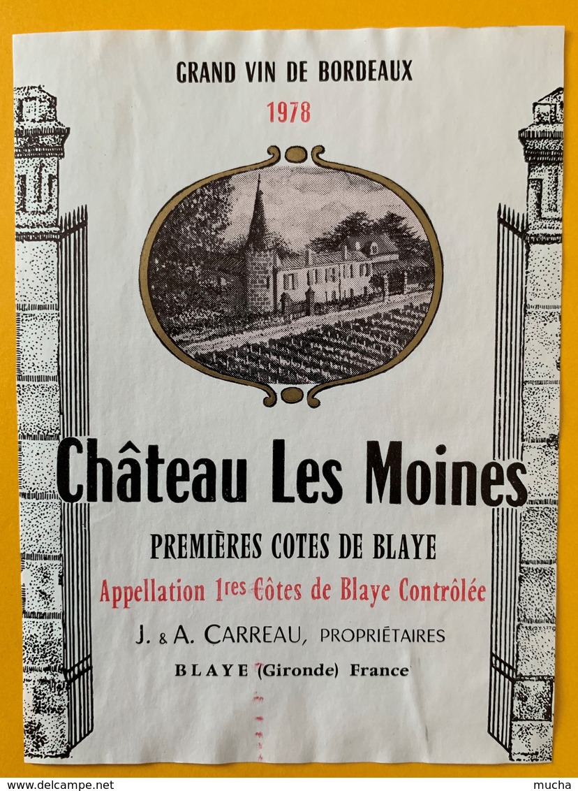 11217 - Château Les Moines  1978 - Bordeaux