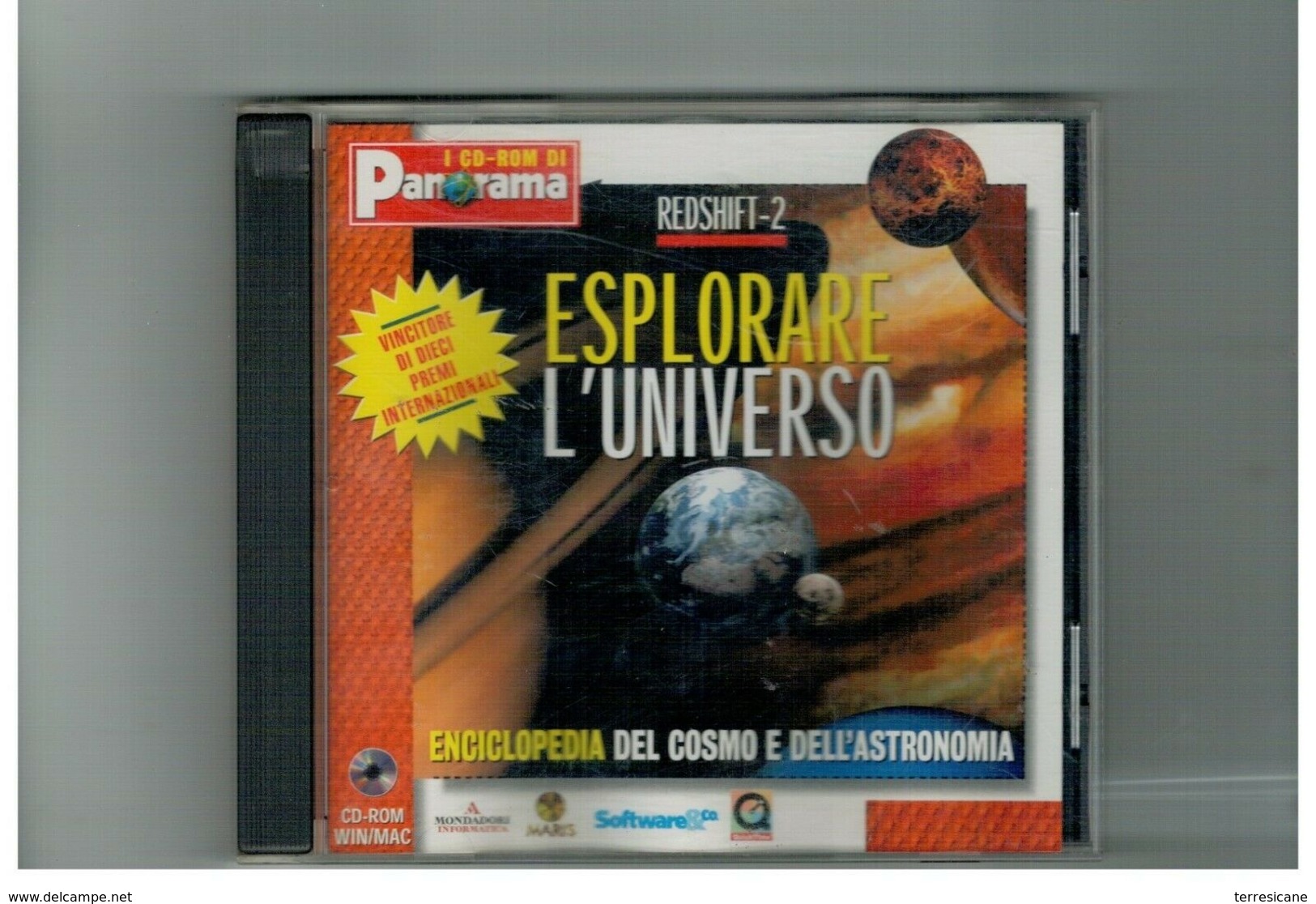 CD ROM REDSHIFT-2 ESPLORARE L'UNIVERSO ENCICLOPEDIA ASTRONOMIA PANORAMA - CD