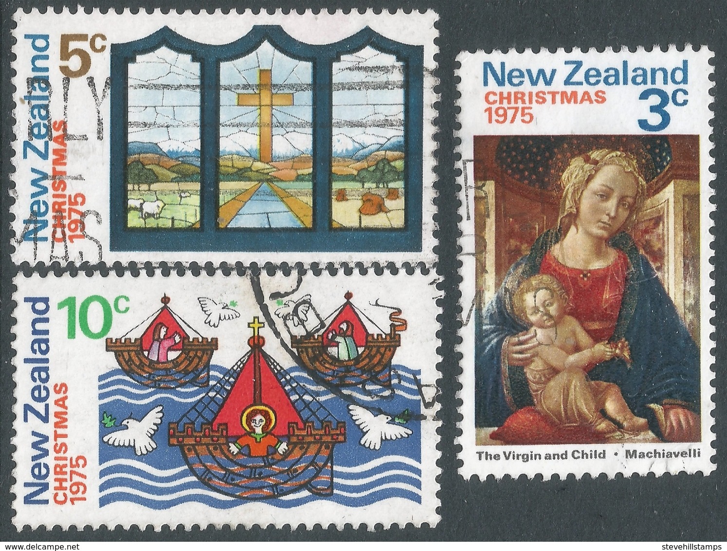 New Zealand. 1975 Christmas. Used Complete Set. SG 1083-1085 - Used Stamps