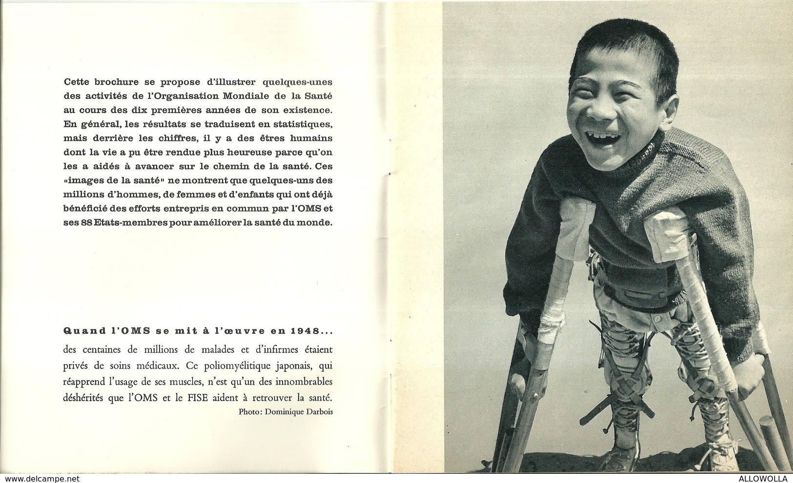 5050"IMAGES DE LA SANTE'-SANTE' DU MONDE 1948-1958" 22 PAGINE+COPERTINE-ORGANIZZAZIONE MONDIALE DELLA SANITA'- ORIG. - Altri & Non Classificati