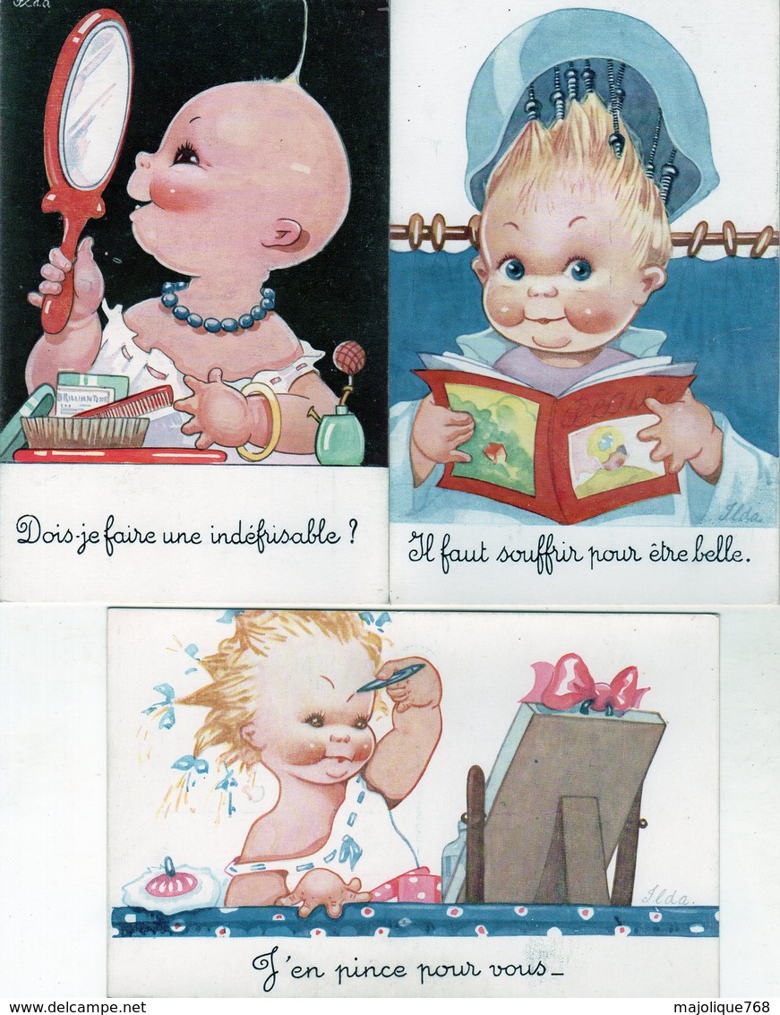 Lot De 10 Cpa Thème Illustrateur Signé Ilda - Allias Béatrice Mallet (1896-1951), Illustratrice De Livres Pour Enfant - Mallet, B.